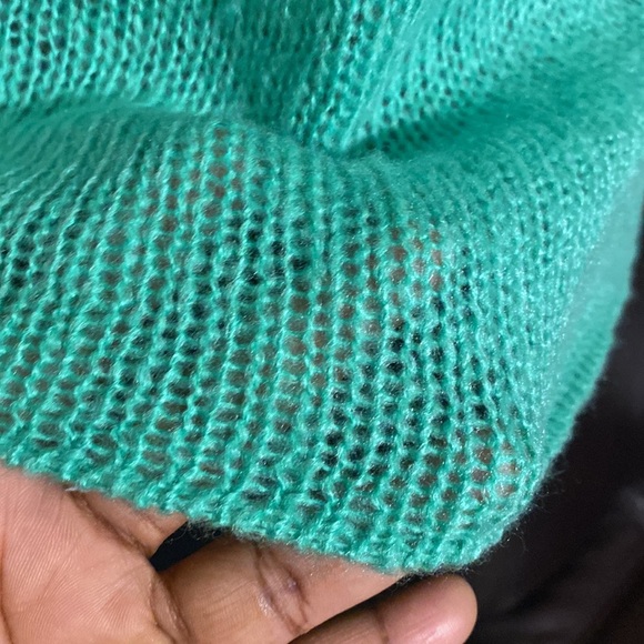 WOODEN SHIPS PAOLA BUENDIA WOMEN,S SWEATER SIZE S/M COLOR GREEN - Picture 9 of 11